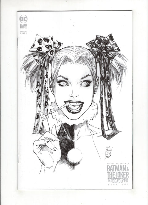 Batman & The Joker: The Deadly Duo #1E 1:50 Marc Silvestri B&W Variant