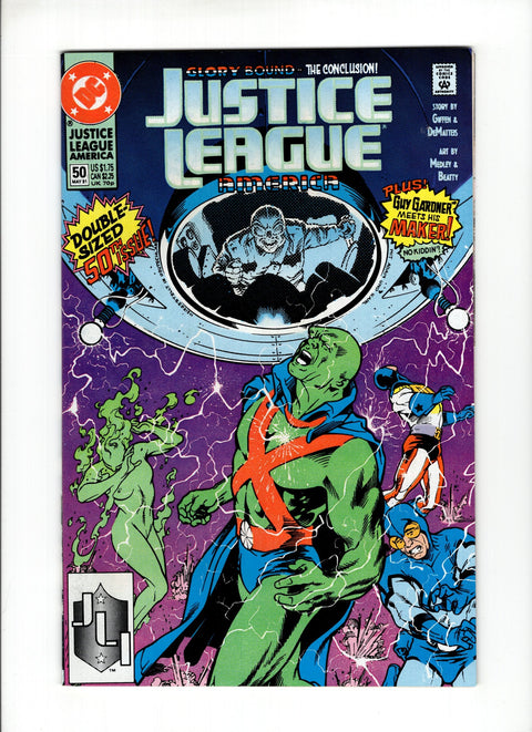 Justice League / International / America #50A (1991) Adam Hughes Cover Adam Hughes Cover DC Comics 1991