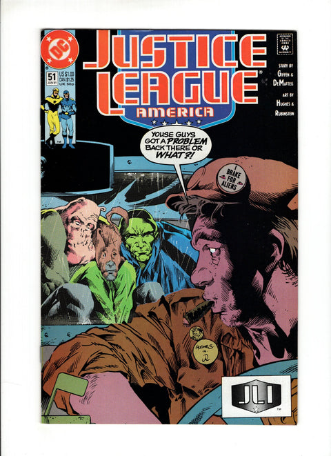 Justice League / International / America #51A (1991) Adam Hughes Cover Adam Hughes Cover DC Comics 1991