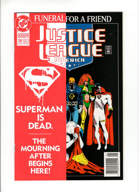 Justice League / International / America #70B (1992) Newsstand DC Comics 1992