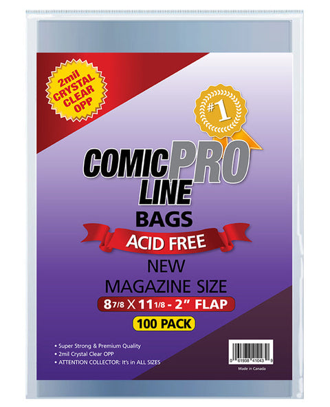 New Magazine Size Bags – 8 7/8″ x 11 1/8″ with 2″ flap