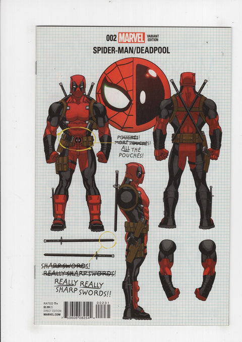 Spider-Man / Deadpool, Vol. 1 2 Incentive Ed McGuinness Build Your Own Deadpool Variant Cover