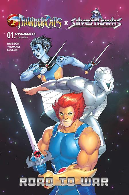 THUNDERCATS X SILVERHAWKS ROAD TO WAR (ONE SHOT) CVR B MEGHAN HETRICK VAR DYNAMITE Entertainment Ed Brisson Elton Thomasi, Alice Leclert Meghan Hetrick PREORDER