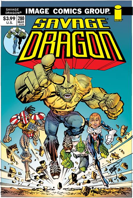 SAVAGE DRAGON #280 CVR B ERIK LARSEN 70S TRADE DRESS VAR (MR) Image Comics Erik Larsen Erik Larsen Erik Larsen PREORDER