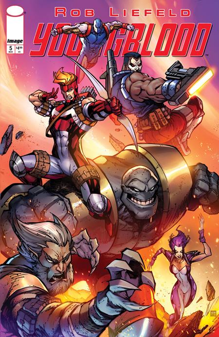 YOUNGBLOOD #5 CVR D ALE GARZA VAR (MR) Image Comics Rob Liefeld Rob Liefeld Ale Garza PREORDER