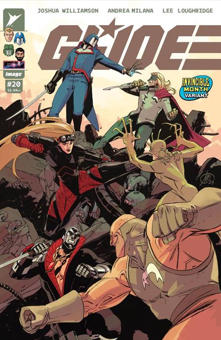 GI JOE #20 CVR F TOM REILLY INVINCIBLE TEAM UP VAR Image Comics Joshua Williamson Andrea Milana, Lee Loughridge Tom Reilly PREORDER