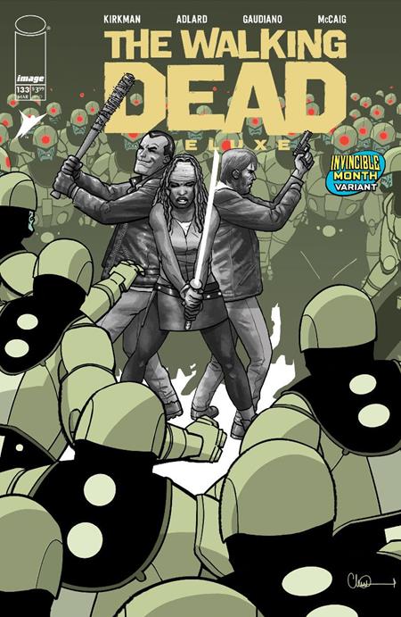 WALKING DEAD DELUXE #133 CVR E DAVID FINCH & DAVE MCCAIG INVINCIBLE TEAM UP VAR (MR) Image Comics Robert Kirkman Charlie Adlard, Stefano Gaudiano, Dave McCaig David Finch, Dave McCaig PREORDER