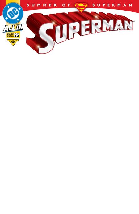 Superman, Vol. 6 #25 (Cvr J) (2025) Blank Variant