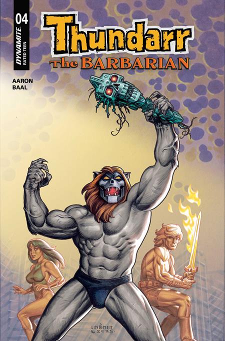 THUNDARR THE BARBARIAN #4 CVR D JOSEPH MICHAEL LINSNER VAR DYNAMITE Entertainment Jason Aaron Kewber Baal Joseph Michael Linsner PREORDER