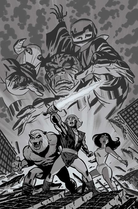 THUNDARR THE BARBARIAN #4 CVR H INC 1:15 MICHAEL CHO LINE ART VIRGIN VAR DYNAMITE Entertainment Jason Aaron Kewber Baal Michael Cho PREORDER