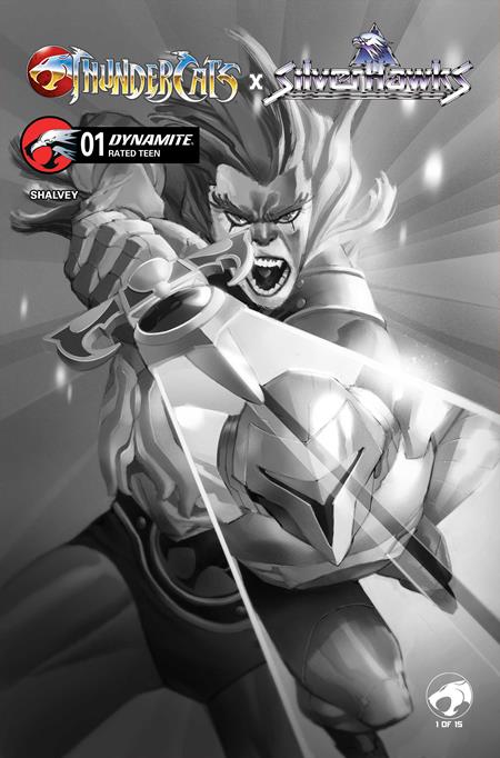 Thundercats X Silverhawks 1 Comic Eric Canete Incentive B&W Variant (1:20) Dynamite Entertainment 2026