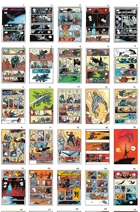 THUNDERCATS X SILVERHAWKS #1 CVR Q INC 1:50 DECLAN SHALVEY LAYOUTS VIRGIN VAR DYNAMITE Entertainment Declan Shalvey Declan Shalvey Declan Shalvey PREORDER