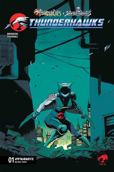 THUNDERCATS X SILVERHAWKS THUNDERHAWKS #1 CVR B DECLAN SHALVEY VAR DYNAMITE Entertainment Ed Brisson Vincenzo Federici Declan Shalvey PREORDER