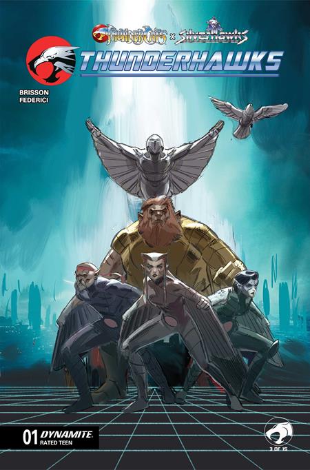 THUNDERCATS X SILVERHAWKS THUNDERHAWKS #1 CVR C MARCO FAILLA VAR DYNAMITE Entertainment Ed Brisson Vincenzo Federici Marco Failla PREORDER