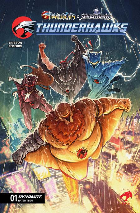 THUNDERCATS X SILVERHAWKS THUNDERHAWKS #1 CVR D ALESSANDRO RANALDI VAR DYNAMITE Entertainment Ed Brisson Vincenzo Federici Alessandro Ranaldi PREORDER