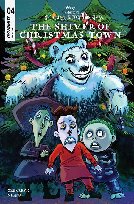 TIM BURTONS THE NIGHTMARE BEFORE CHRISTMAS THE SHIVER OF CHRISTMAS TOWN #4 CVR B SOO LEE VAR DYNAMITE Entertainment Torunn Groenbekk  Edu Menna Soo Lee PREORDER