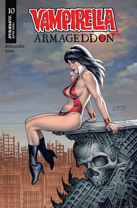 VAMPIRELLA ARMAGEDDON #10 CVR C JOSEPH MICHAEL LINSNER VAR DYNAMITE Entertainment Tom Sniegoski Edu Menna Joseph Michael Linsner PREORDER