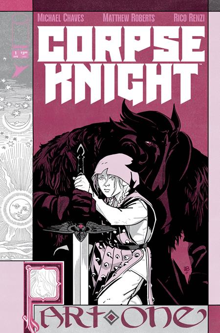 CORPSE KNIGHT #1 (OF 6) CVR C INC 1:10 TONCI ZONJIC STORYBOOK VAR Image Comics Michael Chaves Matthew Roberts, Rico Renzi Tonci Zonjic PREORDER