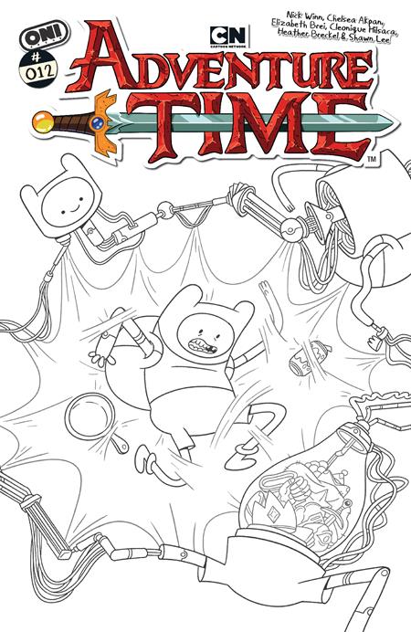 ADVENTURE TIME (2025) #12 CVR E INC 1:20 NICK WINN B&W VAR Oni Press Nick Winn, Elizabeth Brei Chelsea Akpan, Cleonique Hilsaca Nick Winn PREORDER