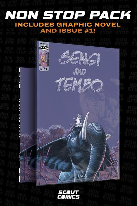 SENGI AND TEMBO COLLECTORS PACK #1 AND COMPLETE TP (NONSTOP) Scout Comics Guiseppe Falco Guiseppe Falco Guiseppe Falco PREORDER