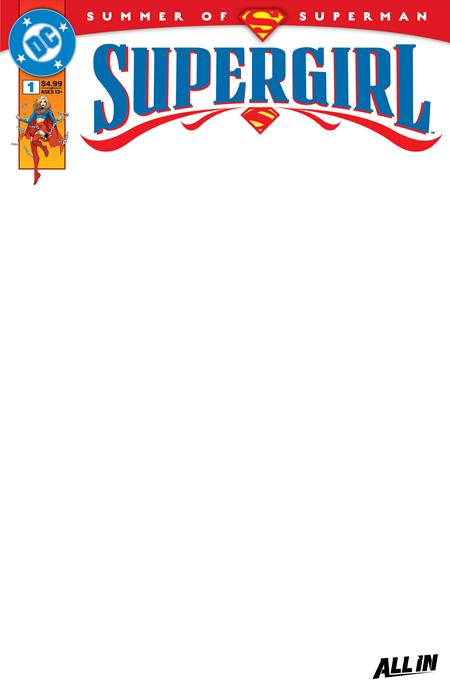 SUPERGIRL #1 CVR E BLANK CARD STOCK VAR DC Comics Sophie Campbell Sophie Campbell Blank PREORDER