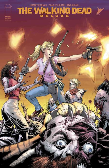 WALKING DEAD DELUXE #112 CVR C WHILCE PORTACIO & ALEX SINCLAIR CONNECTING VAR (MR) Image Comics Robert Kirkman Charlie Adlard, Dave McCaig Whilce Portacio, Alex Sinclair PREORDER