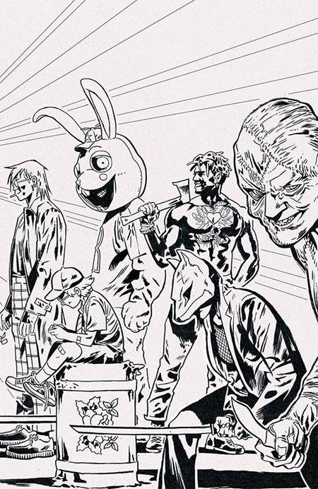 EXQUISITE CORPSES #1 2ND PTG CVR B INC 1:10 MICHAEL WALSH POLYBAGGED & PLAYING CARD B&W VAR (MR) Image Comics James Tynion IV Michael Walsh, Jordie Bellaire Michael Walsh PREORDER