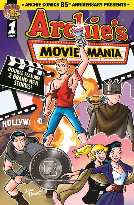 ARCHIE COMICS 85TH ANNIVERSARY PRESENTS ARCHIES MOVIE MANIA #1 (ONE SHOT) CVR A DAN PARENT Archie Comics Publications Jamie L Rotante Steven Butler Bill Galvan Glenn Whitmore Dan Parent PREORDER