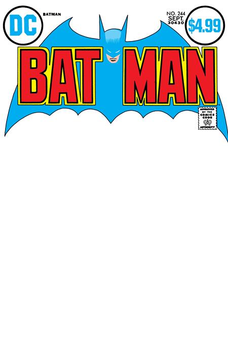 Batman, Vol. 1 244 Comic Facsimile Blank Variant DC Comics 2026