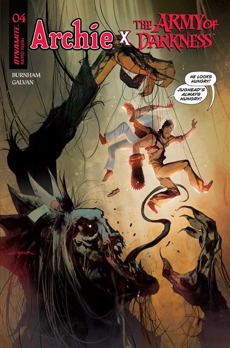 ARCHIE X ARMY OF DARKNESS #4 CVR E STUART SAYGER VAR DYNAMITE Entertainment Erik Burnham Bill Galvan Stuart Sayger PREORDER