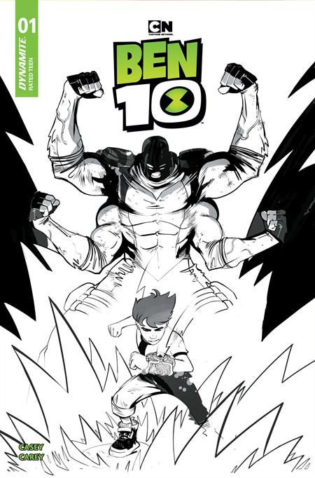 Ben 10, Vol. 2 (Dynamite Entertainment) 1 Comic Sebastian Piriz Incentive B&W Variant (1:15) Dynamite Entertainment 2026
