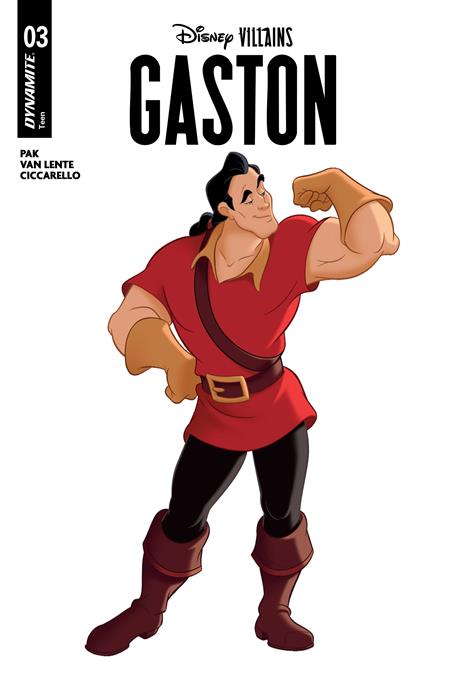 DISNEY VILLAINS GASTON #3 CVR B ANIMATION ART VAR DYNAMITE Entertainment Greg Pak, Fred Van Lente Milena Ciccarello Animation art PREORDER