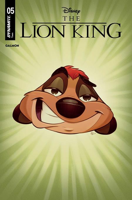 LION KING #5 CVR D CARTOON HEAD VAR DYNAMITE Entertainment Saladin Ahmed Edwin Galmon Cartoon Head PREORDER
