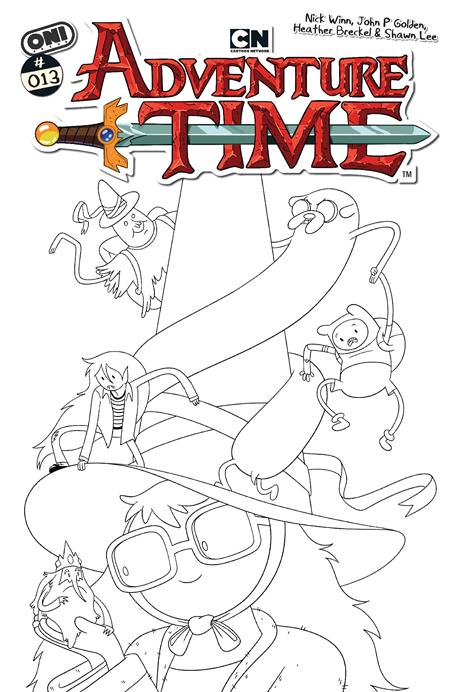 ADVENTURE TIME (2025) #13 CVR E INC 1:20 NICK WINN B&W VAR Oni Press Nick Winn John P Golden Nick Winn PREORDER