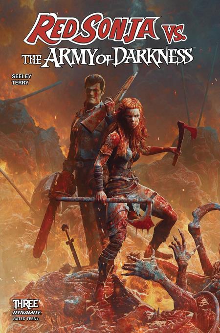 RED SONJA VS THE ARMY OF DARKNESS #3 CVR A BJORN BARENDS DYNAMITE Entertainment Tim Seeley Jim Terry Bjorn Barends PREORDER