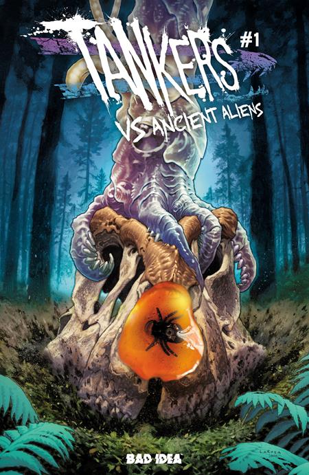 TANKERS VS ANCIENT ALIENS #1 (OF 4) CVR I INC 1:150 TREVOR HAIRSINE ANCIENT AMBER VAR BAD IDEA Robert Venditti Tomas Giorello, Trevor Hairsine  PREORDER