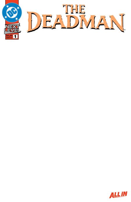 Deadman, Vol. 6 1 Comic Blank Variant DC Comics 2026