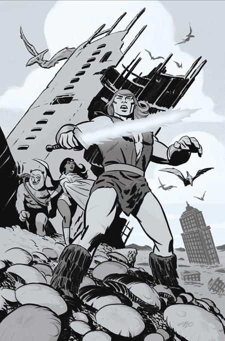THUNDARR THE BARBARIAN #6 CVR H INC 1:15 MICHAEL CHO LINE ART VAR DYNAMITE Entertainment Jason Aaron Kewber Baal Michael Cho PREORDER
