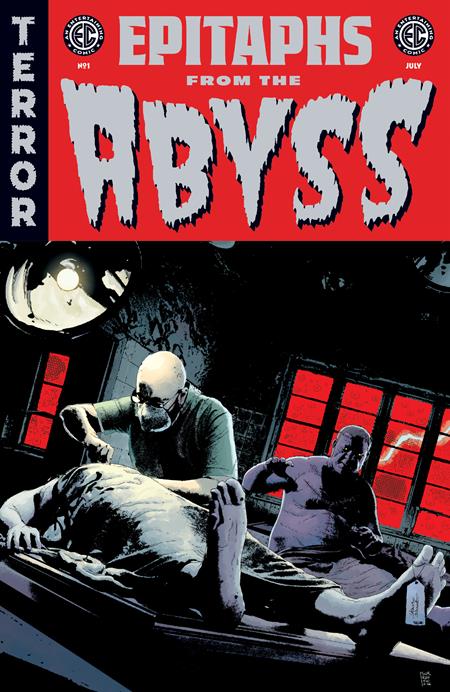 EC EPITAPHS FROM THE ABYSS #1 (OF 4) CVR D ANDREA SORRENTINO SILVER FOIL VAR Oni Press Brian Azzarello, Chris Condon, J. Holtham, Stephanie Phillips Jorge Fornes, Phil Hester, Peter Krause Andrea Sorrentino PREORDER
