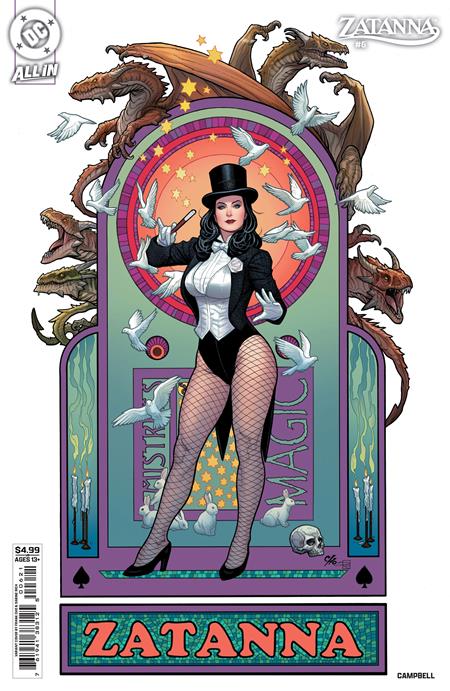 ZATANNA #6 (OF 6) CVR B FRANK CHO CARD STOCK VAR DC Comics Jamal Campbell Jamal Campbell Frank Cho PREORDER