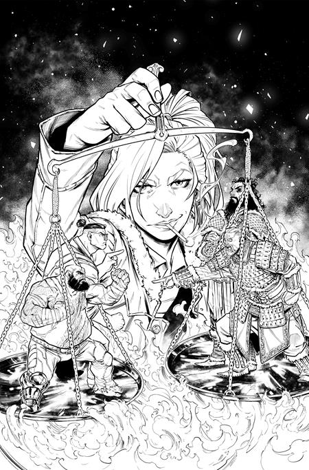 VALHALLAW #1 (OF 5) CVR C 1:20 PEDRO R M ANDREO B&W VAR (MR) ABLAZE Ben Fisher Pedro R M Andreo Pedro R M Andreo PREORDER