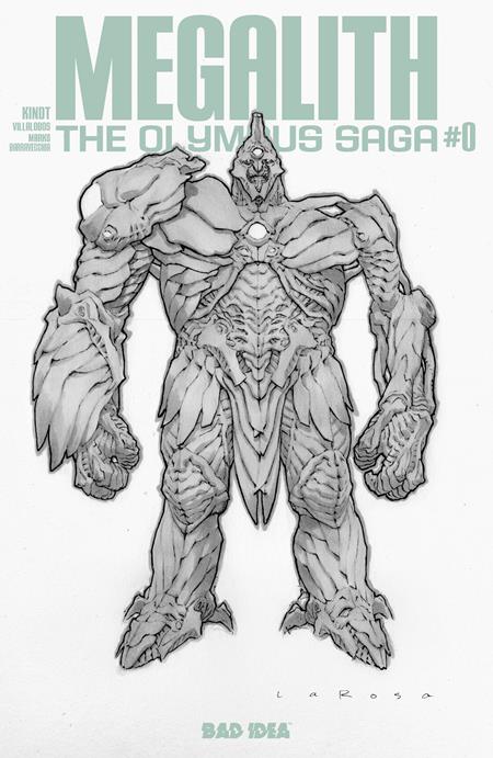 OLYMPUS SAGA MEGALITH #0 (OF 4) CVR E INC 1:20 LEWIS LAROSA BW VAR BAD IDEA Matt Kindt Ramon Villalobos, Jonathan Marks Barravecchia Lewis LaRosa  PREORDER
