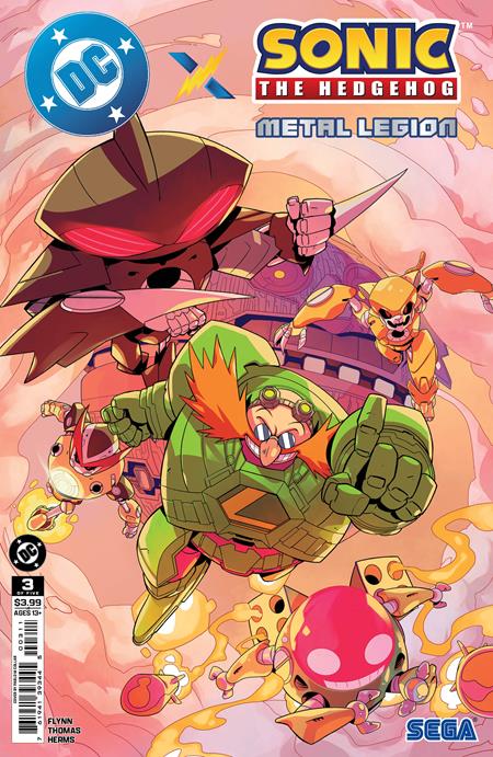DC X SONIC THE HEDGEHOG THE METAL LEGION #3 (OF 5) CVR A PABLO M COLLAR DC Comics Ian Flynn Adam Bryce Thomas Pablo M. Collar PREORDER
