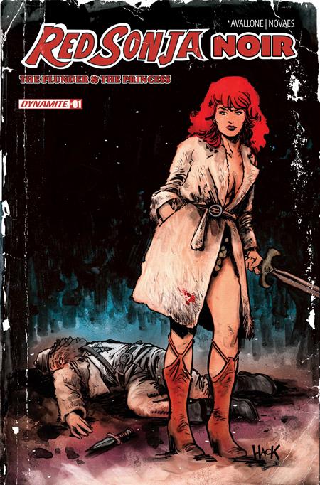 RED SONJA NOIR THE PLUNDER AND THE PRINCESS #1 (ONE SHOT) CVR B ROBERT HACK VAR DYNAMITE Entertainment David Avallone Edson Novaes Robert Hack PREORDER