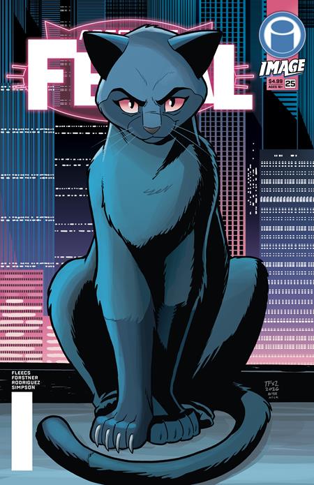FERAL #25 CVR H INC 1:50 TONY FLEECS & TRISH FORSTNER ABSOLUTE BATMAN HOMAGE VAR Image Comics Tony Fleecs Trish Forstner, Tone Rodriguez, Brad Simpson Tony Fleecs, Trish Forstner  PREORDER