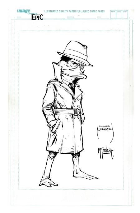 SOMETHING EPIC #13 CVR B SZYMON KUDRANSKI & TODD MCFARLANE RAW ART VAR Image Comics Szymon Kudranski Szymon Kudranski Szymon Kudranski, Todd McFarlane PREORDER