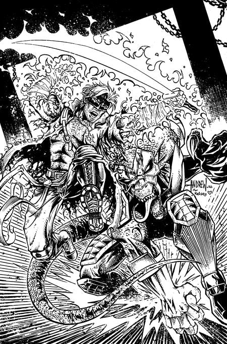 FINAL BOSS #8 CVR D INC 1:25 ANDREW MANGUM B&W VIRGIN VAR (MR) Image Comics Tyler Kirkham Tyler Kirkham, David Miller, Ifan Noor Andrew Mangum PREORDER