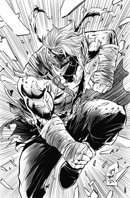 FINAL BOSS #8 CVR F INC 1:100 TONY DANIEL B&W VIRGIN FOIL VAR (MR) Image Comics Tyler Kirkham Tyler Kirkham, David Miller, Ifan Noor Tony Daniel PREORDER
