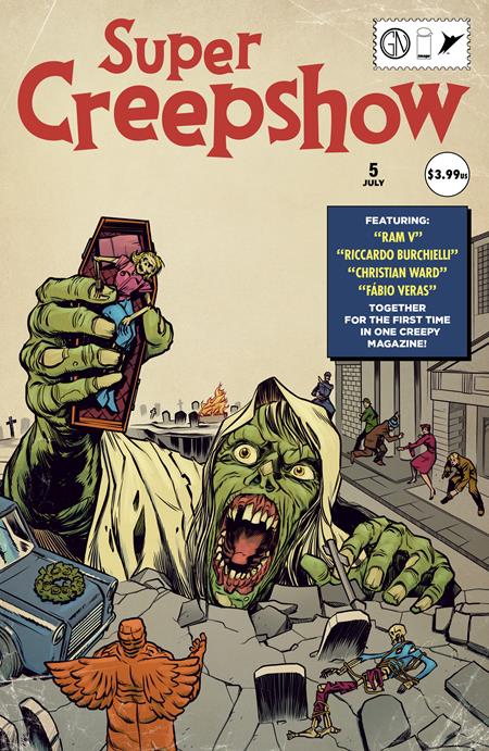 SUPER CREEPSHOW #5 (OF 5) CVR A PYE PARR (MR) Image Comics Ram V, Christian Ward Riccardo Burchielli, Fabio Veras, Matteo Vattani  Pye Parr PREORDER
