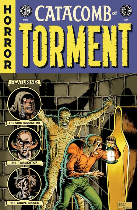 EC CATACOMB OF TORMENT #13 CVR C INC 1:10 SHAWN MCMANUS EC HOMAGE VAR Oni Press Liam Johnson, Andrew Wheeler, Allen Wu Sebastian Cabrol, David Lapham Shawn McManus PREORDER